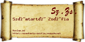 Számtartó Zsófia névjegykártya
